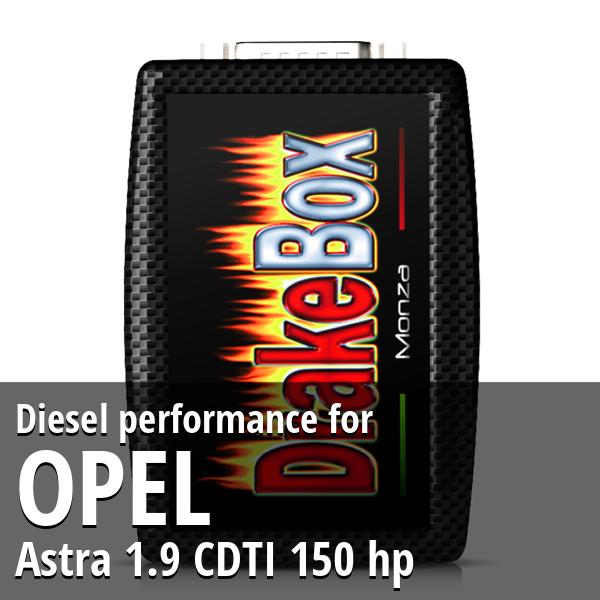 Diesel performance Opel Astra 1.9 CDTI 150 hp